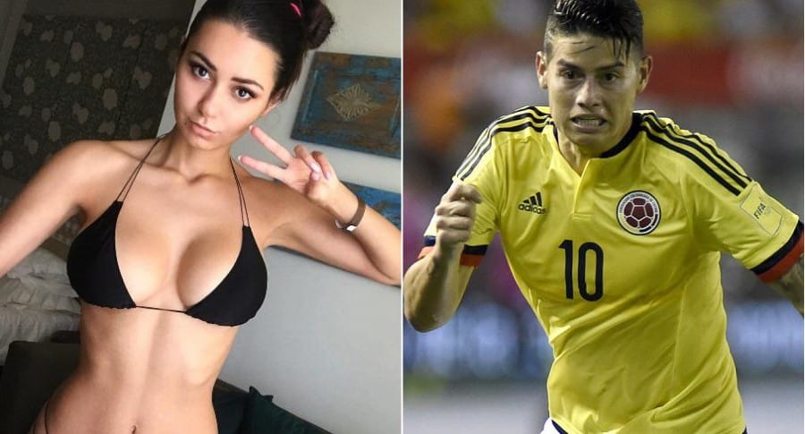 Mensaje a James Rodríguez de modelo rusa Helga Lovekaty